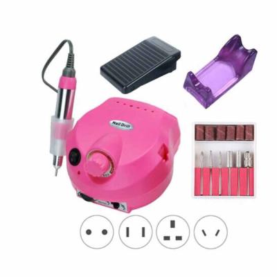 China 2021 Customs Professional Cordless Acrylic Electric Nail Drill Rechargeable Portable Electric Nail Drill Machine for sale