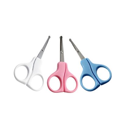 China Round Head Baby Nail Scissors Safety Baby Nail Clippers Cutter Newborn Wholesale Right Handed Scissors for sale