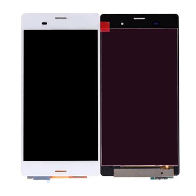 China 3 times QC test before shipping hot selling for Sony Z3 L55U L55T D6603 D6653 Display LCD Touch Screen Digitizer Mobile Phone Assembly White for sale