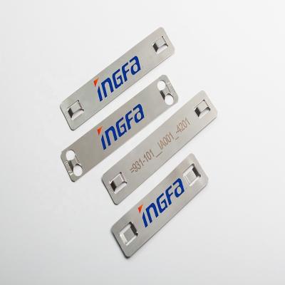 China Corrosion Resistant Matel Stainless Steel Cable Marker Plate , SS 304 316 Cable Tags for sale