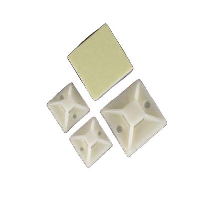 China 2020 White Color Hot Sale Nylon Self Adhesive Cable Tie Mounts for sale