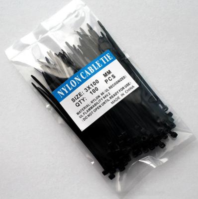 China Eco - Friendly Black / White Nylon Cable Tie Manufacturer High Quality Plastic Cable Tie for sale