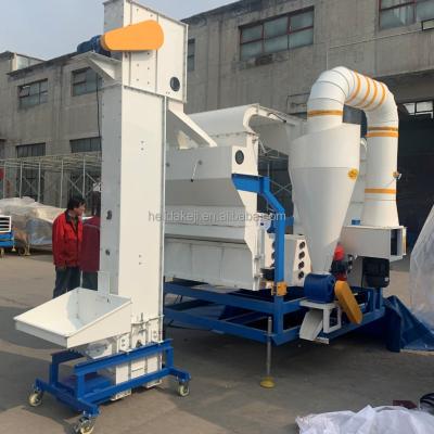 Cina oat seed wheat kalonji canary seed grain pre cleaning machine with fine air screen cleaner gravity table separator in vendita