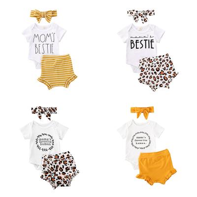 China Manufacturer Wholesale Baby Clothes Plain Cotton Newborn Baby Romper Set 100% Short for sale