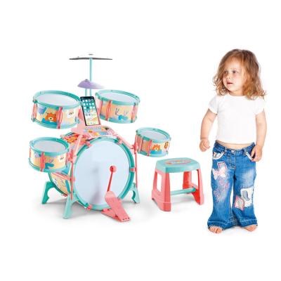 China Toy Child's Battery Operated Electric Instrument Musical Instrument Jazz Drum Kit Kids Musical for sale