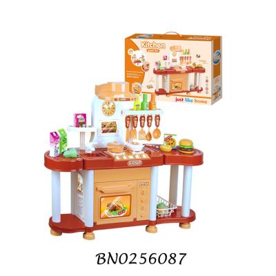 China With Light And Music Chef Pretend Play Toy Kids Cooking Game Big Kitchen Set Children Play Kid Kitchen Toys for sale