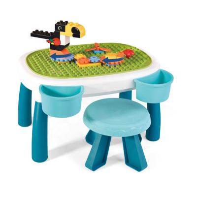 China DIY TOY 35pcs diy building blocks set with chair building blocks table for kids for sale