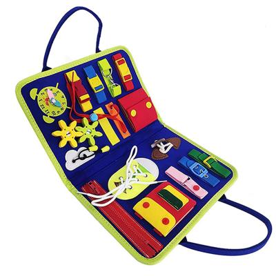 China Montessori Educational Foldable Sensory Book New Arrival Kids Toddler Toy Felt Board Busy Toy for sale