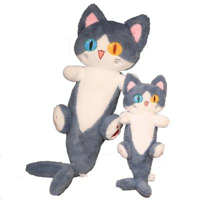 China Wholesale Custom Cute Animal Soft Stuffed Doll Cartoon Cat Shark Plush Bedroom Decorate Funny Toy for sale