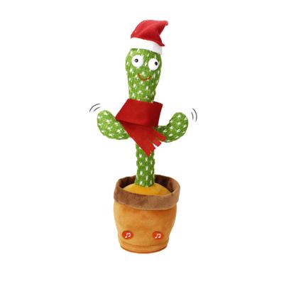 China Talking Dancing Cactus Toy Sound Record Magic Talking Stuffed Plush Toy Christmas Gift Rechargeable Kids Family for sale