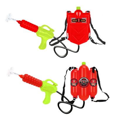 China Long shooting range summer combat backpack children's water blaster gun plastic outdoor toy large capacity for sale