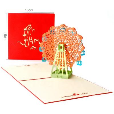 China Viet Nam Personalized Customize 3d Laser Cutting Pop Happy Birthday Greeting Card for sale