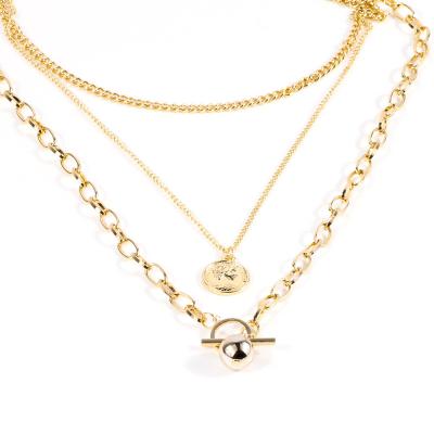 China Hot Sale Environmentally Friendly Factory Lady Charm Necklace Gold Round Irregular Power Supply With Great Price for sale