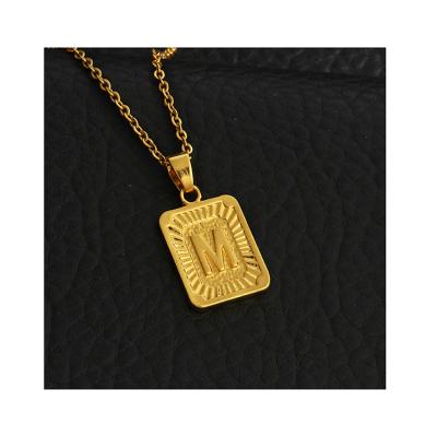 China Environmental Friendly Custom Butterfly Initial Letter Gold Copper Alloy Pendant Necklace for sale