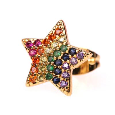 China TRENDY Size Quality Earrings Gold Plated Heart Shaped Gold Star With OEM Factory for sale