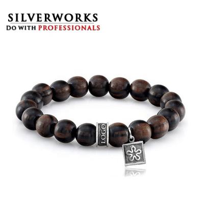 China Bracelet With Logo Custom Beads Professional Manufacturer Of High Quality Custom Logo Bead Bracelets For Men Or Women for sale