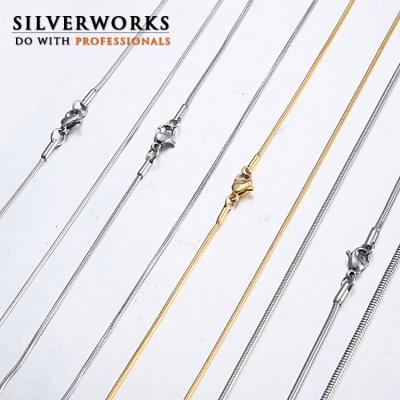 China Stainless Steel Chain Silverworks 316 Stainless Steel Snake Chain For Mens 316l Chain for sale