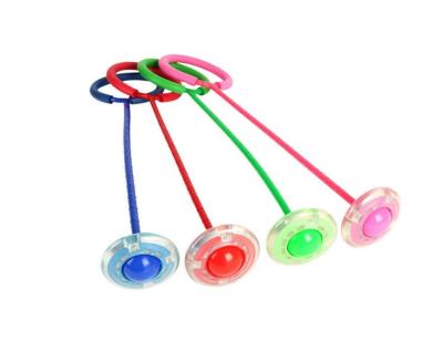 China Colorful Sports Toy Children Flashing Jumping Ring Ankle Jump Ropes Sports Swing Ball for sale