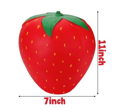 China 10 Inch Kawaii Strawberry Jumbo Squishy Cute Cream Hand Toy Sniffed Squishies Kids Toys Doll Slow Rising Toy for sale