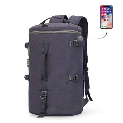 China USB Fleece Backpack Bag Usb Charger Bag Fleece Backpack Bag With USB Charging for sale