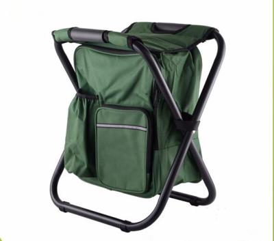 China Insulated Folding Cooler Bag Chair Backpack Cooler Chair For Fishing for sale