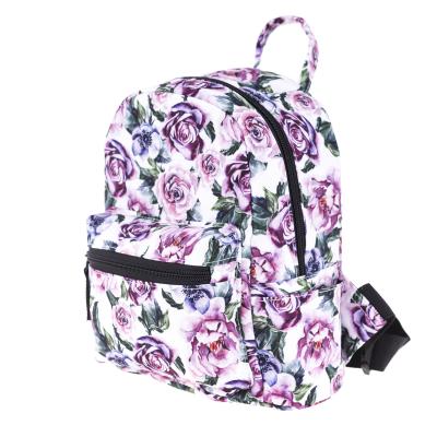 China FLORAL Designer Backpacks Bags Women Backbags Floral Backpack Fabric for sale