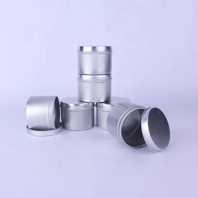 China Hot Sale 2 Ounce 60ml DIA.60xH46mm Recyclable Silver Candle Jars Candle Tins Candle Holders Wholesale for sale