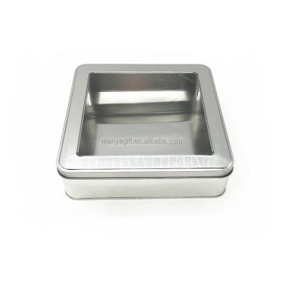 China Recyclable Tin Box Low Price With Clear PVC Window Best Quality for sale