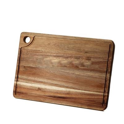 China Extra Large Disposable Acacia Cutting Board with Drip Groove for sale