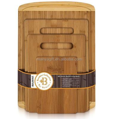 China Disposable Kitchen Bamboo Cutting Board With One Handed Handle for sale