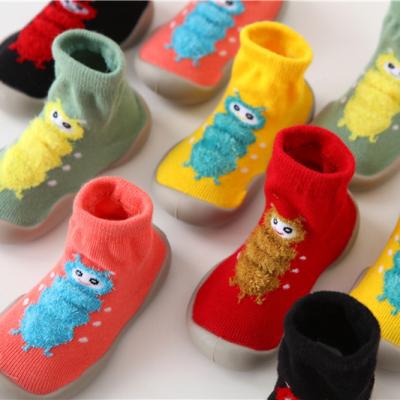 China Outdoor Socks Animal Shoes Toddler Kids Children QUICK DRY Sock Baby Boy Breathable Cotton Non-Slip Sole Rubber Girls Socks for sale