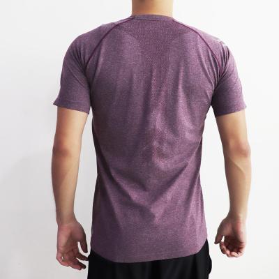 China Men's Threadborne Breathable Tees Workout Tops Seamless Short Sleeve T-shirt Clothing Gym Dry Alternate Wear for sale