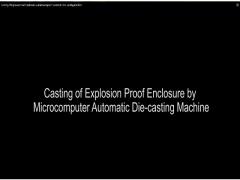 Casting of Explosion Proof Enclosure by Microcomputer Automatic Die-casting Machine