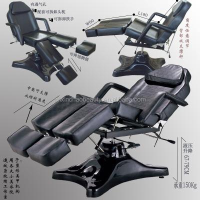 China Popular Electric Hydraulic Sting Lift Beauty Tattoo Therapy Bed Customized, 360 Degree Rotation, Space Saving Tattoo Bed for sale