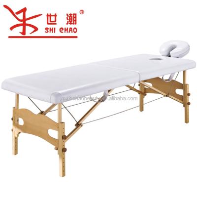 China Contemporary Supply Solid Wood Folding Portable Folding Massage Bed Physiotherapy Furniture Beauty Bed Massage Table for sale