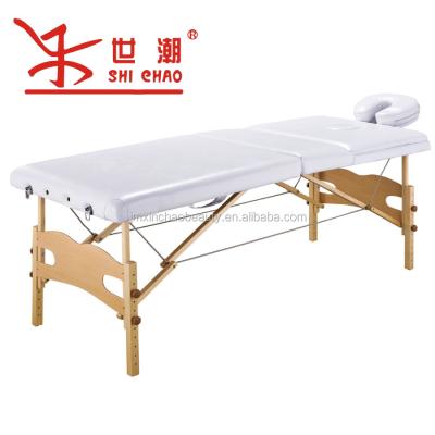 China Modern Wooden Folding Bed Portable Beauty Bed, Massage Chair, Beauty Furniture for sale