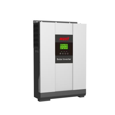 China MUST hybrid factory Lebanon sale best on grid solar inverter 3kw 5kw 5.5kw with wifi kit 618*415*261mm for sale