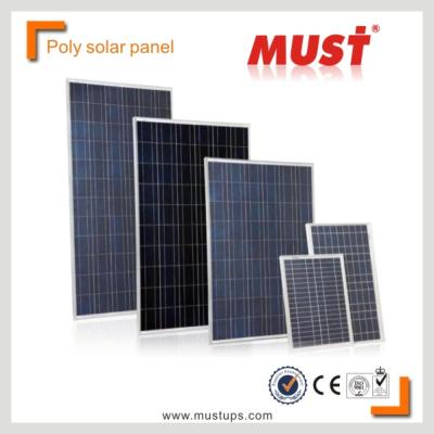 China Industrial MUST China Manufacturer, Solar Modules Price 100w/200w/250w/300w Poly Crystalline Solar Panel for sale