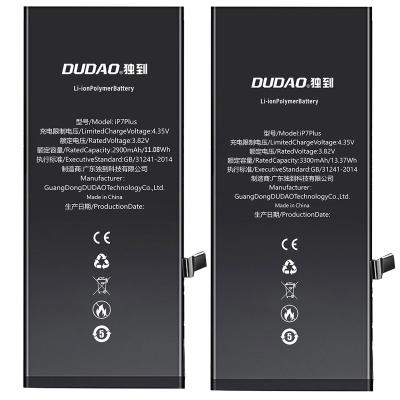 China Custom Cell Phone DUDAO Factory CE FCC Logo Dropshipping For iPhone 7Plus 3300mah High Capacity Replacement Battery For iPhone 7 plus 7P for sale