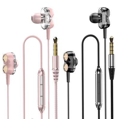 China 1 Year Warranty In-Ear DUDAO X15 2021 Dual Microphone Speakers High Quality Stereo Deep Bass In Ear Earphones 3.5mm Wired Earphone for sale