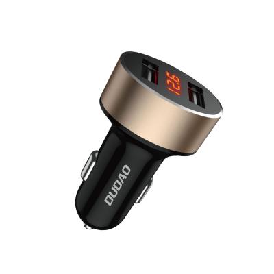 China UniversalÂ   High Quality DUDAO R1S Factory Dropshipping 1 Year Warranty 2 Ports With 3.4A LED Display Dual USB Fast Car Charger for sale