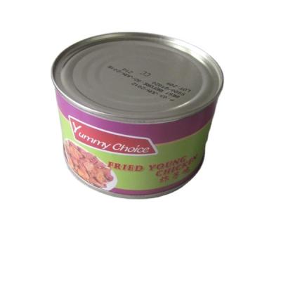 China Wholesale Boxed Healthy Food Tin Cans For Meat Canned Fried Young Chicken Factory for sale