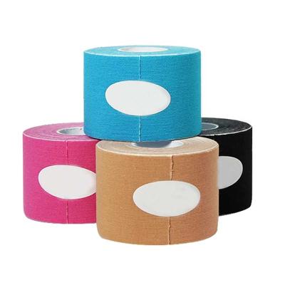 China Breathable Athlete Waterproof Cotton Sports Kinesiology Sports Muscle Tape Treatments Elastic Muscle Tape Water for sale