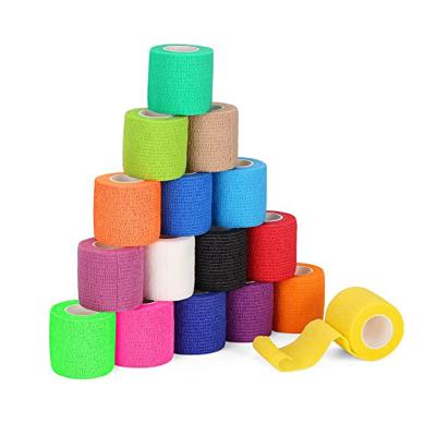 China Aranea 5cm*4.5m Colorful Self Adhesive Elastic Sports Bandage Breathable Nonwoven Waterproof Wraps for sale