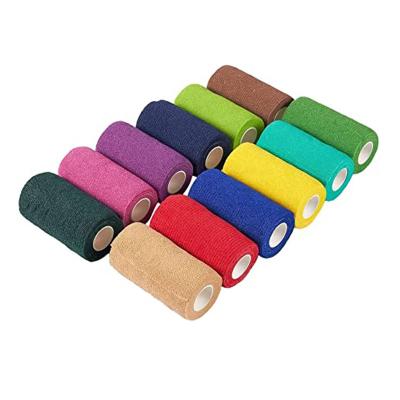 China Aranea Breathable Custom Printed Nonwoven Elastic Adhesive Veterinary Wrap Vet Cohesive Bandage 10Cm for sale