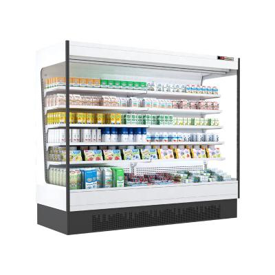 China Single-temperature EBM fan deli multideck open cooler display refrigerator for sale