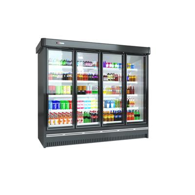 China Single-Temperature Glass Door Refrigerator Chiller Display Showcase for sale