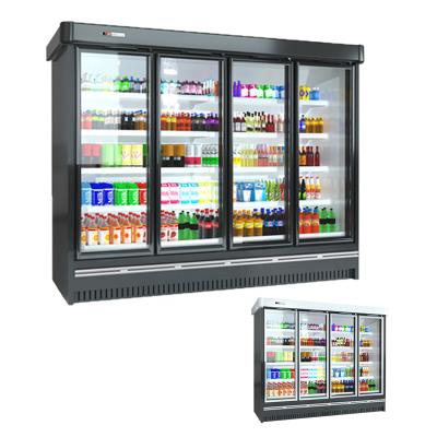 China Single-temperature Supermarket Beverage Fridge / Cooler Display Fridge for sale