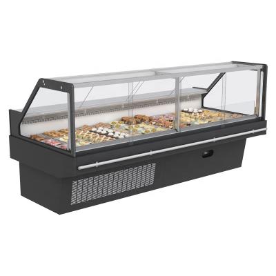 China Energy Efficiency Luxury Glass Deli Refrigerated Display Cooler For Shop / Supermarket / Shop With R22 / R 404 Refrigeratant for sale