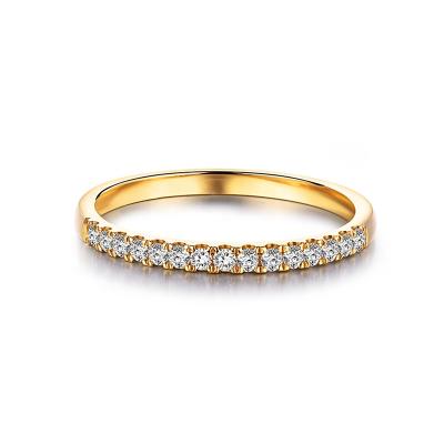 China CLASSIC Most Popular Women's Jewelry 925 Sterling Silver Gold Plated Stackable Delicacy Pave Velvet Sliver Ring for sale